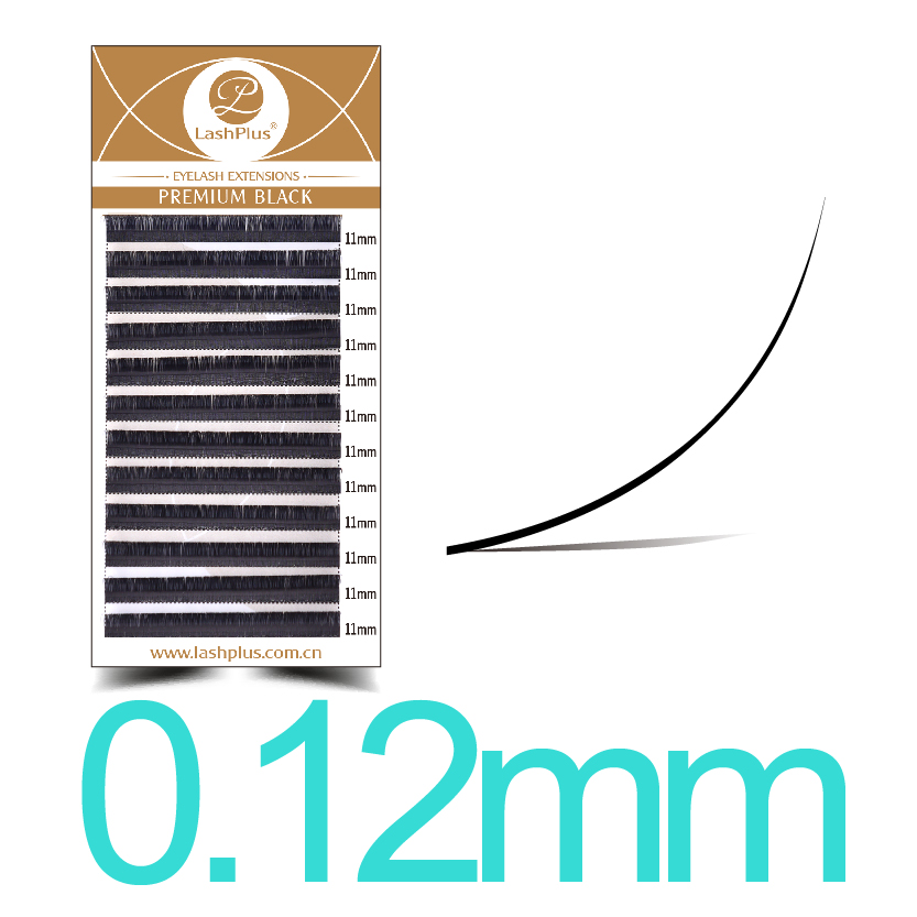 0.12mm Classic Lash Trays — C/C+/D Curl